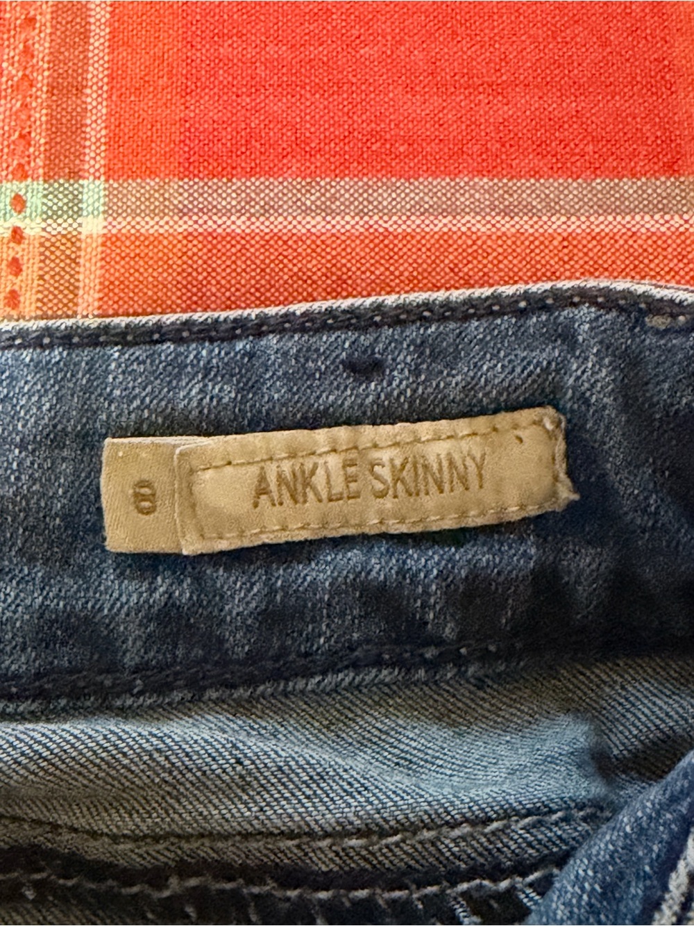 Seven7 Denim Cropped Jeans with Red & Pink Floral Embroidery - Picture 3 of 6